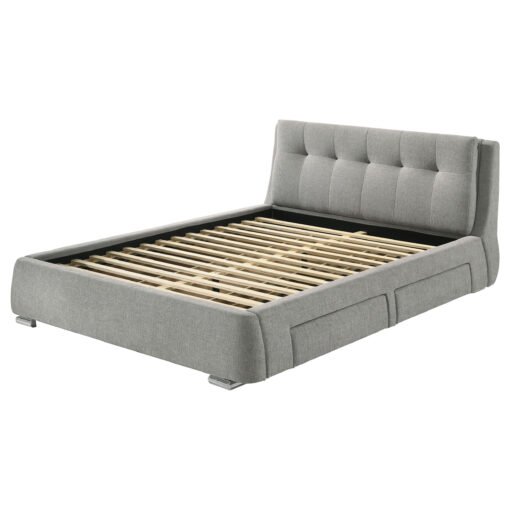 Fenbrook Upholstered Eastern King Storage Panel Bed Grey - Image 5