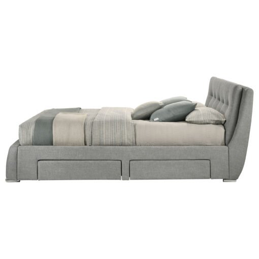 Fenbrook Upholstered Eastern King Storage Panel Bed Grey - Image 6