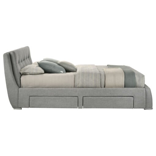 Fenbrook Upholstered Eastern King Storage Panel Bed Grey - Image 9