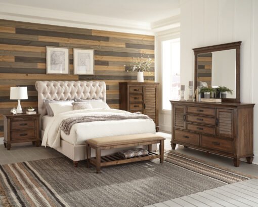Devon 57-inch Upholstered Full Panel Bed Beige - Image 6