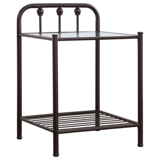 Livingston Metal 1-shelf Nightstand Dark Bronze - Image 2