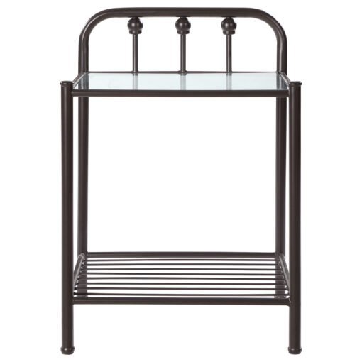 Livingston Metal 1-shelf Nightstand Dark Bronze - Image 3