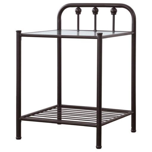 Livingston Metal 1-shelf Nightstand Dark Bronze - Image 4