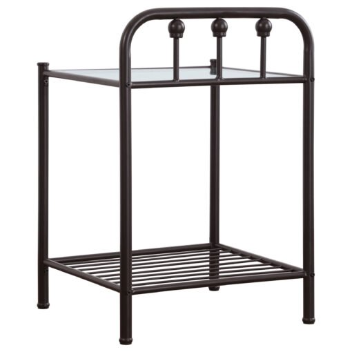 Livingston Metal 1-shelf Nightstand Dark Bronze - Image 6
