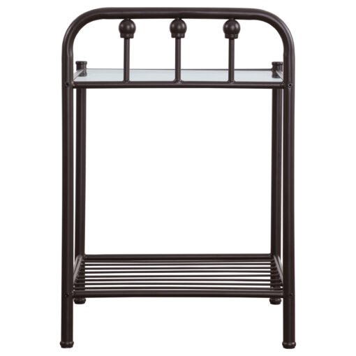 Livingston Metal 1-shelf Nightstand Dark Bronze - Image 7