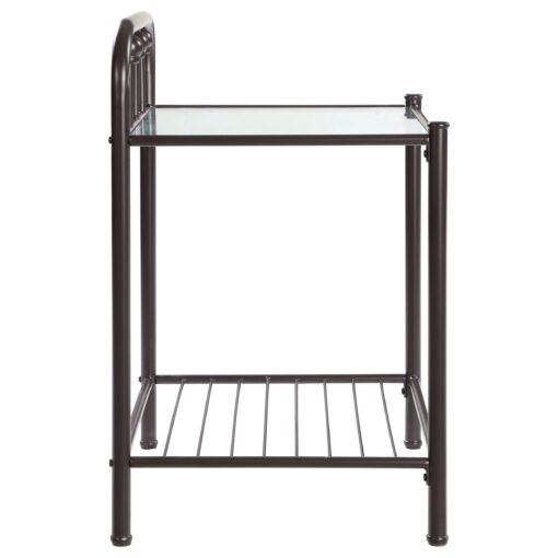 Livingston Metal 1-shelf Nightstand Dark Bronze - Image 9
