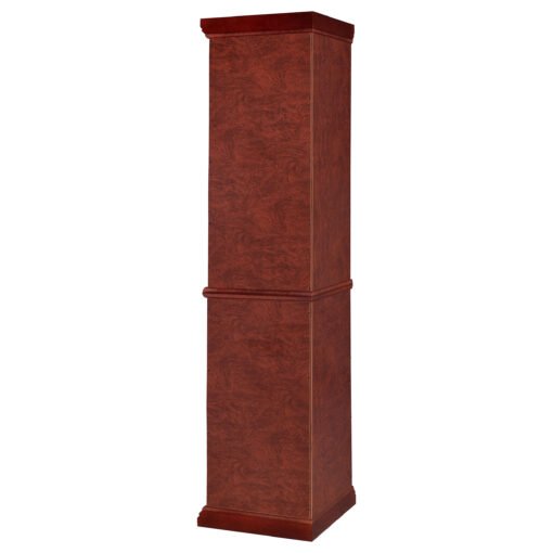 Appledale 6-shelf Corner Curio Display Cabinet Medium Brown - Image 6