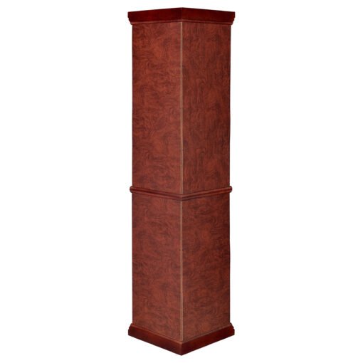 Appledale 6-shelf Corner Curio Display Cabinet Medium Brown - Image 7