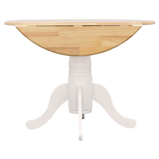 Allison Round 40-inch Drop Leaf Extension Dining Table White - Image 5