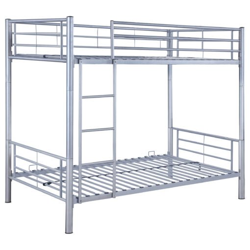 Hayward Metal Twin Over Twin Bunk Bed Silver - Image 2