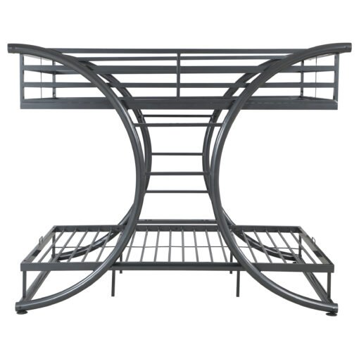 Stephan Metal Full Over Full Bunk Bed Gunmetal - Image 5