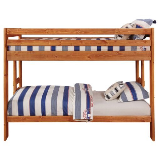 Wrangle Hill Wood Twin Over Twin Bunk Bed Amber Wash - Image 4