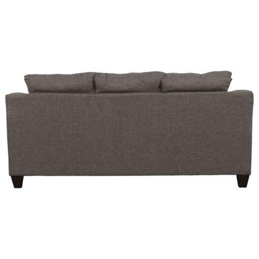 Salizar 2-piece Upholstered Flared Arm Sofa Set Grey - Image 4