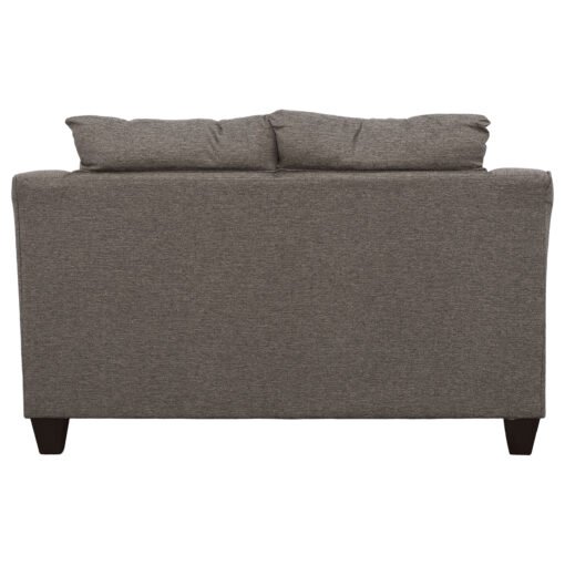 Salizar 2-piece Upholstered Flared Arm Sofa Set Grey - Image 6