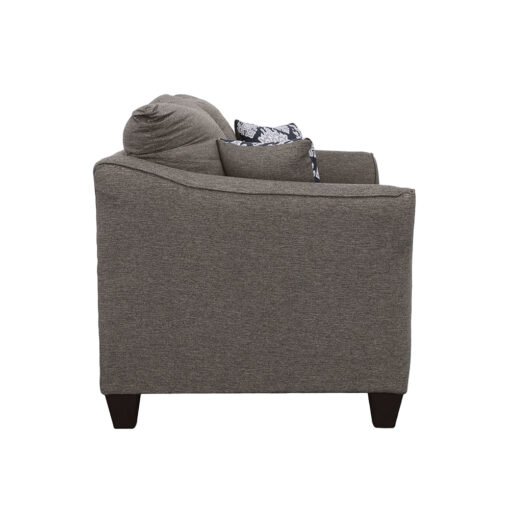 Salizar Upholstered Flared Arm Loveseat Charcoal Grey - Image 5