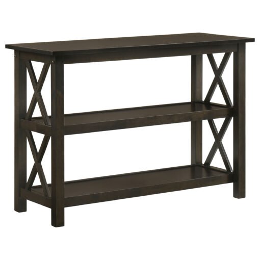 Rachelle 2-shelf Wood Entryway Console Table Deep Merlot - Image 2