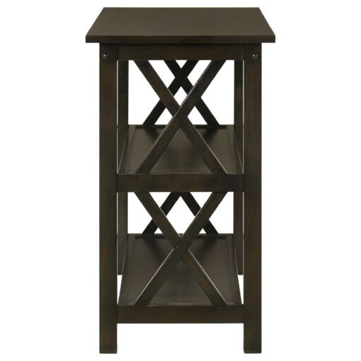 Rachelle 2-shelf Wood Entryway Console Table Deep Merlot - Image 4