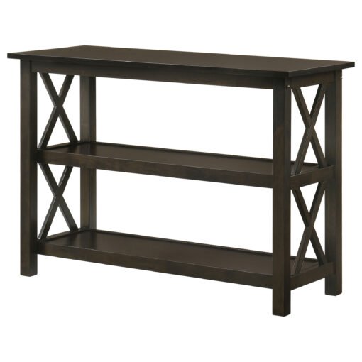 Rachelle 2-shelf Wood Entryway Console Table Deep Merlot - Image 5