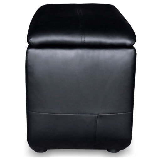 Cyrus Upholstered Home Theater Storage Wedge Console Black - Image 3