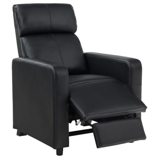 Toohey Upholstered Tufted Recliner Living Room Set Black - Image 5