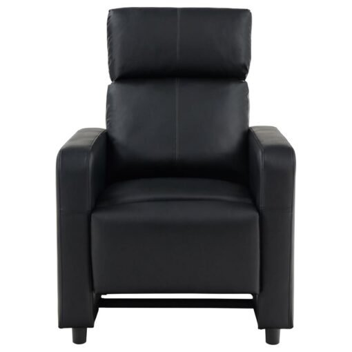 Toohey Upholstered Tufted Recliner Living Room Set Black - Image 7
