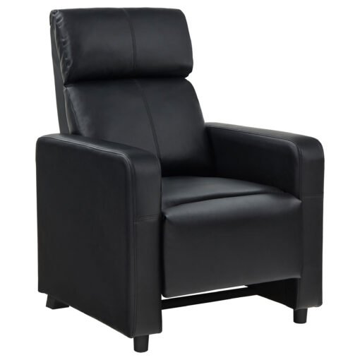 Toohey Upholstered Tufted Recliner Living Room Set Black - Image 4