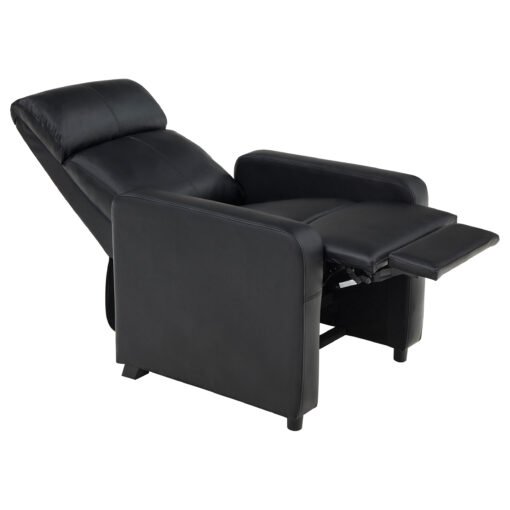 Toohey Upholstered Tufted Recliner Living Room Set Black - Image 7
