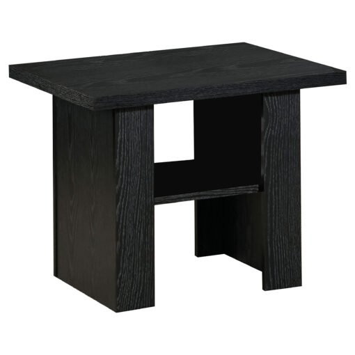 Rodez 3-piece Engineered Wood Coffee Table Set Black Oak - Image 4