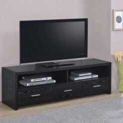 Alton 3-drawer Engineered Wood 62-inch TV Stand Black Oak