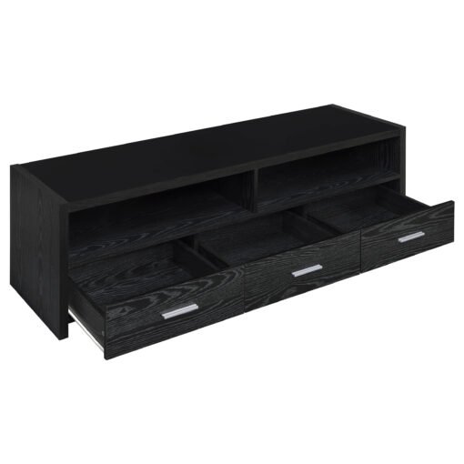 Alton 3-drawer Engineered Wood 62-inch TV Stand Black Oak - Image 3