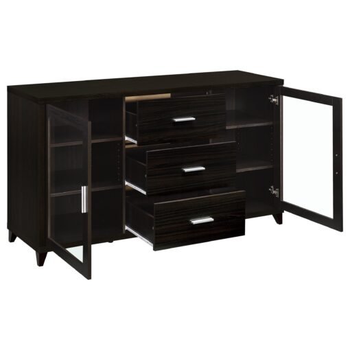 Lewes 2-door Engineered Wood 60-inch TV Stand Cappuccino - Image 3