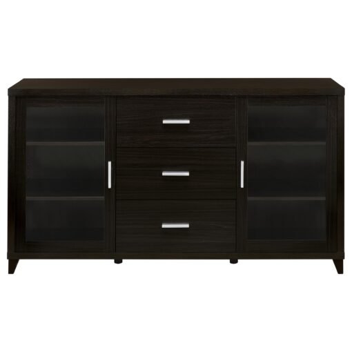 Lewes 2-door Engineered Wood 60-inch TV Stand Cappuccino - Image 4