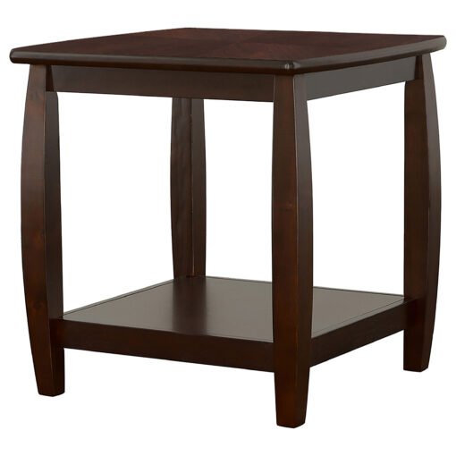 Dixon 1-shelf Square Wood End Table Espresso - Image 4