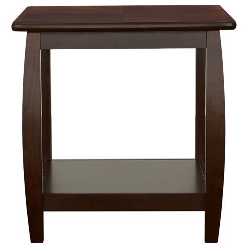 Dixon 1-shelf Square Wood End Table Espresso - Image 5