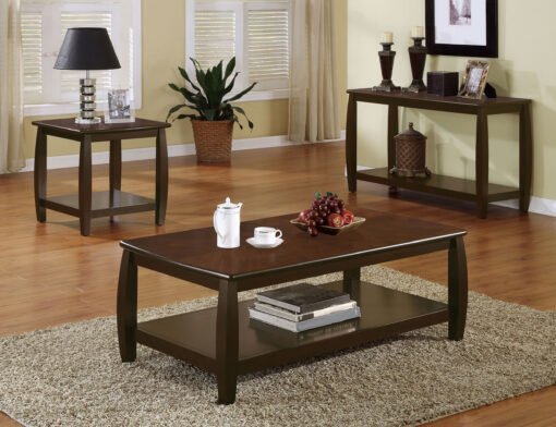 Dixon 1-shelf Square Wood End Table Espresso - Image 9
