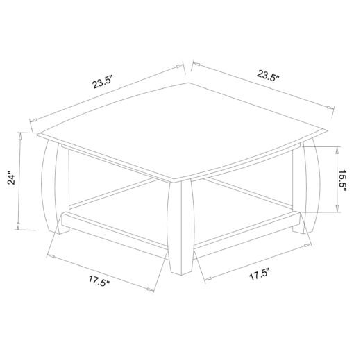 Dixon 2-piece Rectangular Wood Coffee Table Set Espresso - Image 10