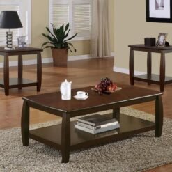 Dixon 3-piece Rectangular Wood Coffee Table Set Espresso
