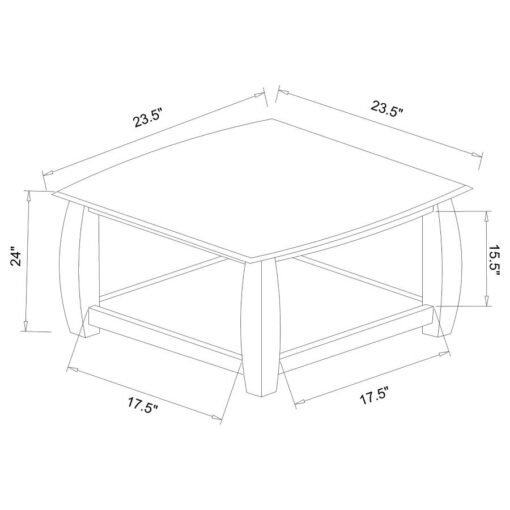 Dixon 3-piece Rectangular Wood Coffee Table Set Espresso - Image 10