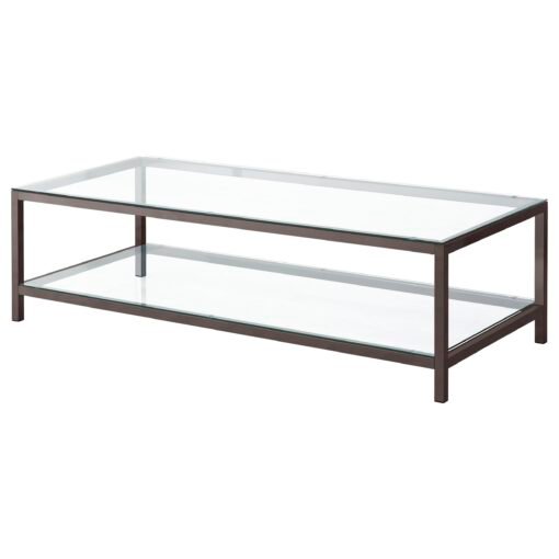 Trini 2-piece Coffee and End Table Set Black Nickel - Image 4