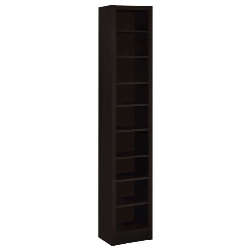 Eliam 71-inch 8-shelf Bookcase Cappuccino - Image 2