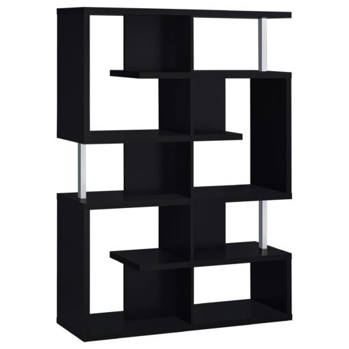 Hoover 63-inch 5-shelf Bookshelf Black - Image 6
