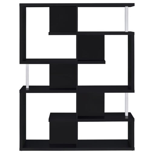 Hoover 63-inch 5-shelf Bookshelf Black - Image 7