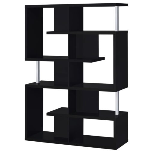 Hoover 63-inch 5-shelf Bookshelf Black - Image 8