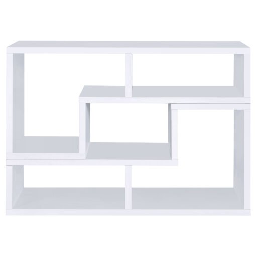Velma Multipurpose TV Stand and Bookshelf White - Image 7