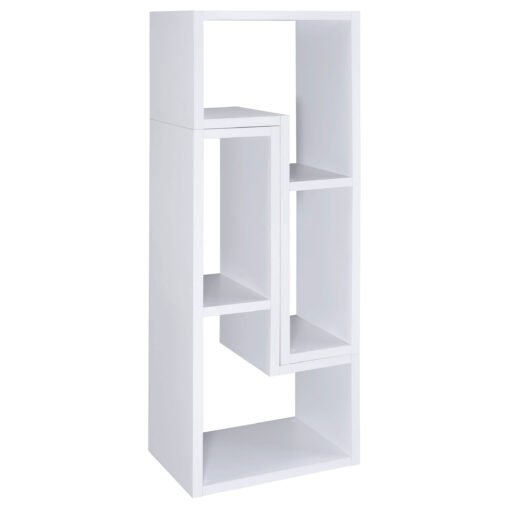 Velma Multipurpose TV Stand and Bookshelf White - Image 8
