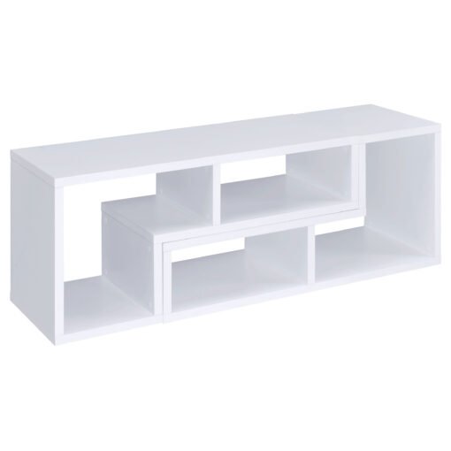 Velma Multipurpose TV Stand and Bookshelf White - Image 12