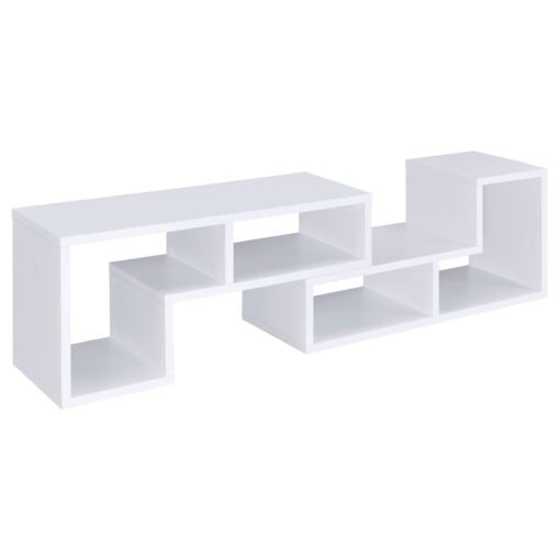 Velma Multipurpose TV Stand and Bookshelf White - Image 13