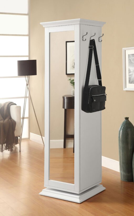 Robinsons Swivel Accent Cabinet with Cork Board White - Image 2