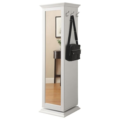 Robinsons Swivel Accent Cabinet with Cork Board White - Image 4
