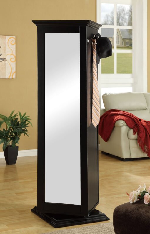 Robinsons Swivel Accent Cabinet with Cork Board Black - Image 2